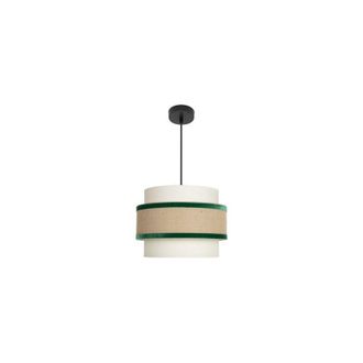 Fabrilamp Lampada a sospensione in corniola decemento 1x27 Beige/verde 30d