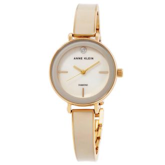 Anne Klein Quartz Mother of Pearl Dial Ladies Watch amd Bracelet Set AK/3620CRST
