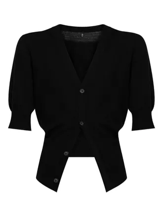 R13 Cardigan con maniche a palloncino - Nero