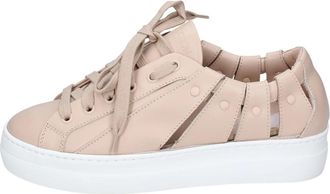 Stokton Leren Dames Sneakers Stijlvolle Schoenen - Dames - Sneakers - Roze - 37 EU - Leer - Schoenen