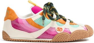 Valentino Garavani Amphibia Sneakers In Rubberized Calfskin And Split Leather