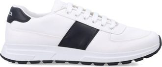 Prada White Lace Up Sneakers