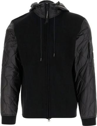 C.P. Company C.p. Company, Jassen, Heren, Zwart, L, Wol, Gebreide Cardigan van Wol