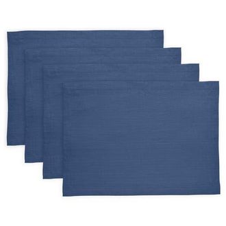 Solino Home Linen Placemats - Diana, 14 x 19 in Vintage Blue at Nordstrom, Size Medium