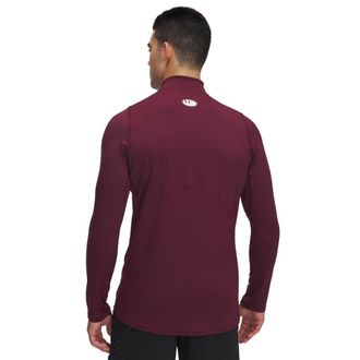 Under Armour Mens ColdGear Armour Fitted Mock Long-Sleeve T-shirtLong Sleeve, (609) Maroon / / White, M
