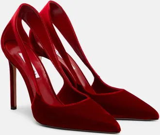 Aquazzura Dangerous Liaisons 105 velvet pumps