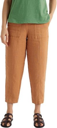 Seasalt Cornwall Saltings Cropped Linen Pants in Basket at Nordstrom, Size 16