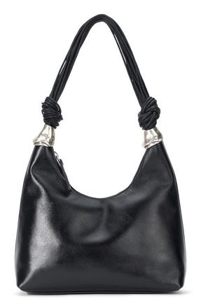Staud Cuff Leather Shoulder Bag in Black at Nordstrom