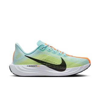 Nike Womens Pegasus Plus Shoes In Blue/lime