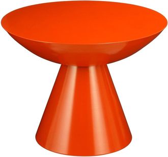 MiCa Decorations Mesa auxiliar Celise Naranja H44xB59xL59cm