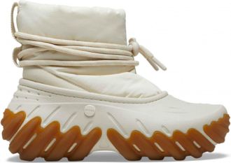 Crocs Mens Echo Winter Boots with Lug Sole in Stucco - Beige - Size UK 12