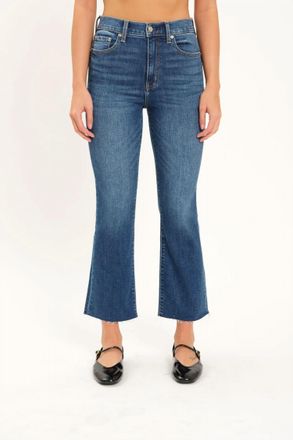 Daze Shy Girl High Rise Crop Flare Jeans In Influencer