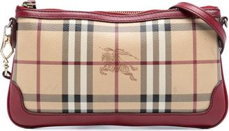Burberry Pre-owned Burberry Haymarket Check Coated Canvas Peyton Crossbody Ladies CNSANQITDON
