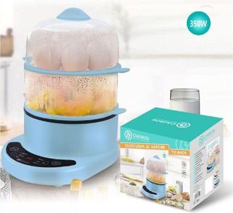 Trade Shop Trade Shop - Cuoci Uova Al Vapore Bollitore Elettrico 350 Watt Cuociuova 24x21x16.5cm Tx-8406