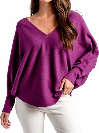 Kerisma Ryu V-Neck Top In Purple Magic
