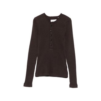 Citizens Of Humanity Drea Waffle-knit Henley Top