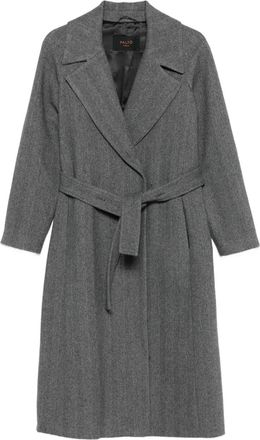 Paltò Cappotto Paola con cintura - Nero