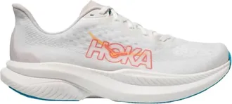 Hoka One One WomenS Mach 6 Shoe In White/nimbus Cloud