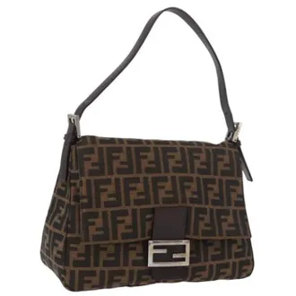 Fendi unisex, Pre-owned, Bruin, Maat: ONE Size Leer