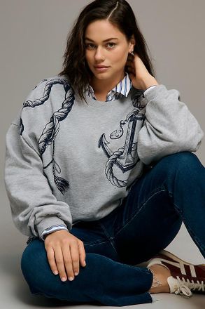 Maeve Puff-Sleeve Sweatshirt