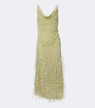 Rachel Gilbert Abito lungo Anika con paillettes