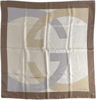 Gucci Pre-owned Zijden Sjaal - Dames - Vintage Accessoires - Veelkleurig - ONE Size - Vintage