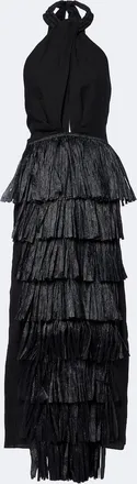 Johanna Ortiz Embellished linen dress
