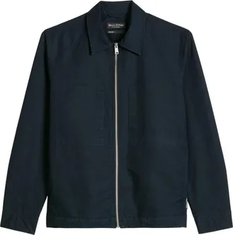 Marc O'Polo Jassen, Heren, Blauw, 2Xl, Katoen, Geweven Overshirt