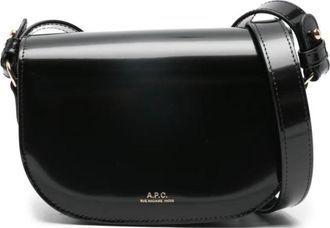 A.P.C. Black Logo Crossbody Bag
