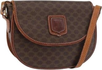 Celine Pre-owned Cross Body Bags, female, Brown, Size: ONE SIZE Pre-owned Vintage Shoulder Bag
