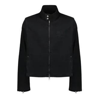 Courr&egrave;ges Denim Jackets, male, Black, Size: XL City Shadow Denim Jacket