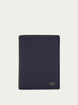 Ferragamo Men Gancini compact wallet Blue