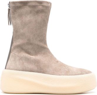 Vic Matié suede boots - women - Suede - 38 - Neutrals