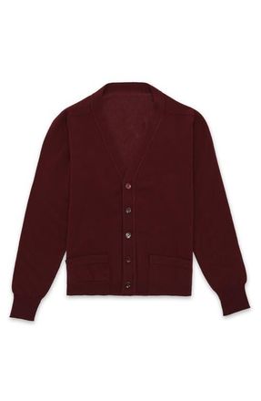 Fortela Lynch Cashmere Cardigan in Burgundy at Nordstrom, Size X-Large Eu