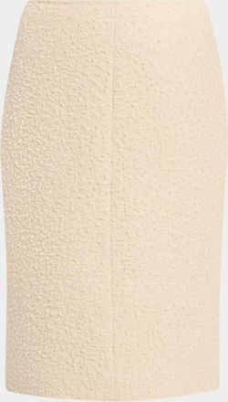 The Row Malva Textured Wool Pencil Skirt