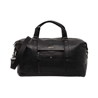 Aeronautica Bolsa de Viaje de Cuero - Bags - Hombre - Negro - ONE SIZE