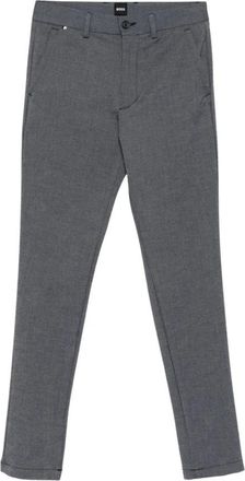 HUGO BOSS H-Kaiton 1 Slim-fit Broek - Heren - Slim Fit Broeken - Grijs - W40 L34 - Leer - Broeken