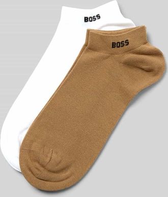 HUGO BOSS Sneaker-Socken aus Baumwoll-Mix im 2er-Pack Modell 2P AS UNI CC in Camel, Gr&ouml;&szlig;e 39-42