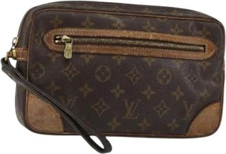 Louis Vuitton Pre-owned Clutches, female, Brown, Size: ONE SIZE Pre-owned Clutch