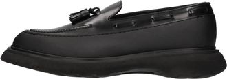 Doucal's Leren Moccasins - Heren - Loafers - Zwart - 41 EU - Leer - Schoenen