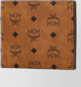 MCM printed canvas wallet
