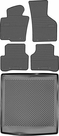 OEM Juego De Alfombrillas De Goma Para Coche Y Maletero Para Volkswagen Passat B5 Kombi (2005-2010)