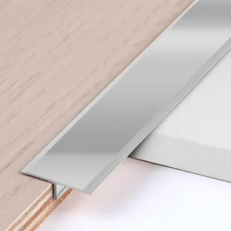 OEM 3 Listones De Aluminio En Forma De T De 0,9 M &times; 2 Cm. Perfiles Met&aacute;licos En T Para Transiciones De Suelo Entre Umbrales, Baldosas, Suelos De Madera Y 