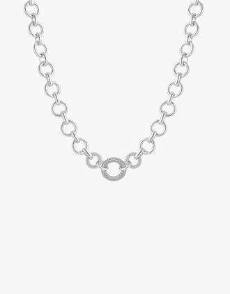 Tutti & Co Womens Grand Necklace - Silver
