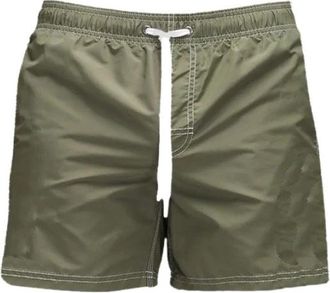 Sundek Logo-print Zwemshorts - Heren - Strandmode - Groen - L - Polyester - Badmode