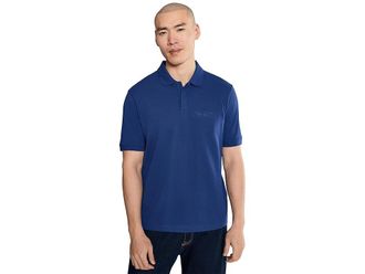 A|X Armani Exchange Cotton Piquet Regular Polo Shirt Mens Clothing Bellwether Blue : 2XL
