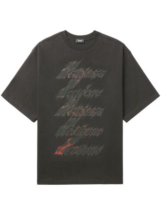 【関税込み】We11done グレー Muddy 4 Sleeves Tシャツ WE11-DONE.COM | We11done Official Website