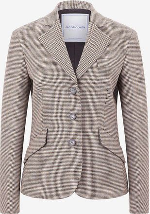 Jacob Cohen Einreihiger Hahnentritt-Blazer aus Wolle