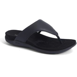 Strive Footwear Antibes Flip Flop in Black Ii at Nordstrom, Size 8.5