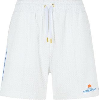 Casablanca Jacquard Cotton Blend Terry Shorts
